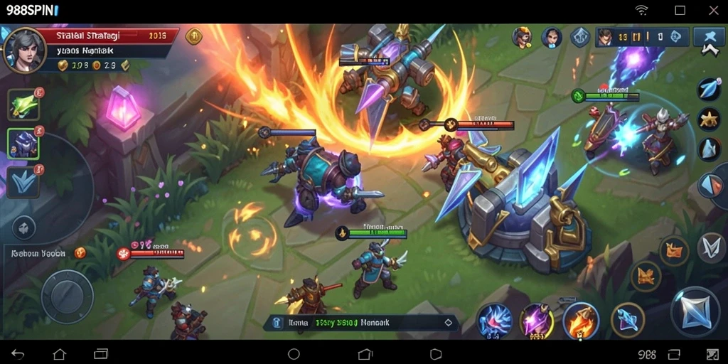 Tampilan gameplay menarik dari 988SPIN dengan strategi SLG.