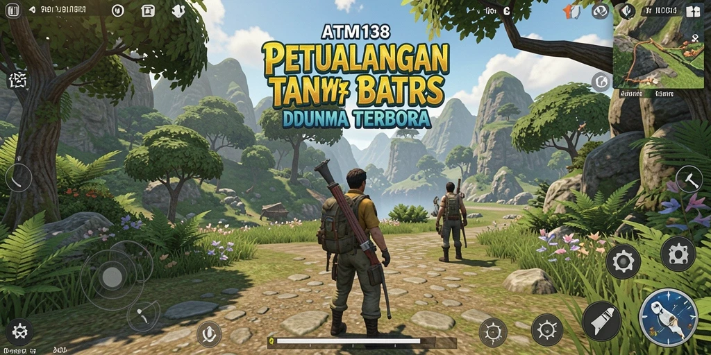 Tangkapan layar ATM138 menampilkan eksplorasi dunia yang menakjubkan dan dinamis.