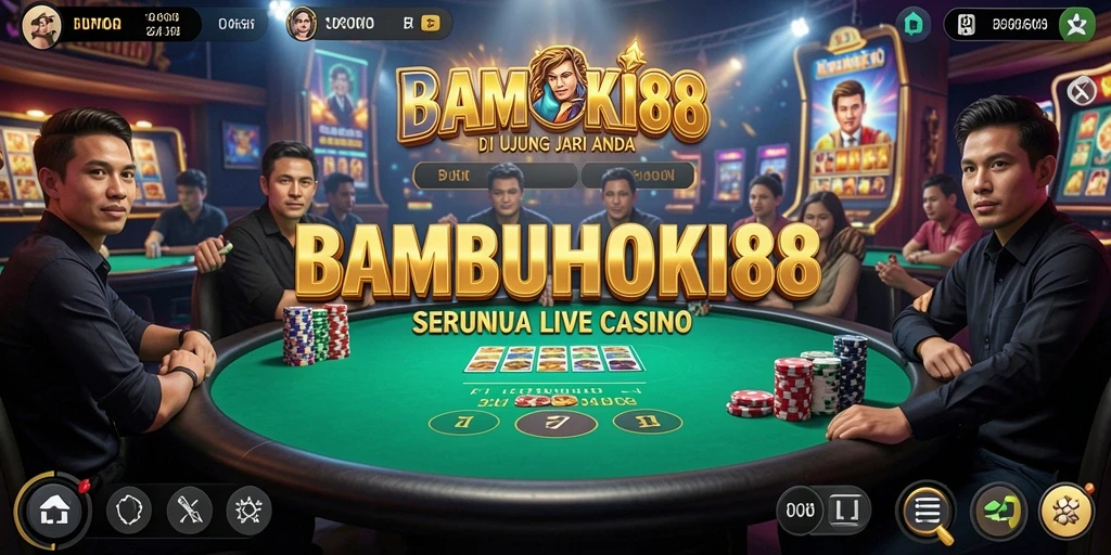 Gameplay seru di BAMBUHOKI88 dengan dealer profesional.