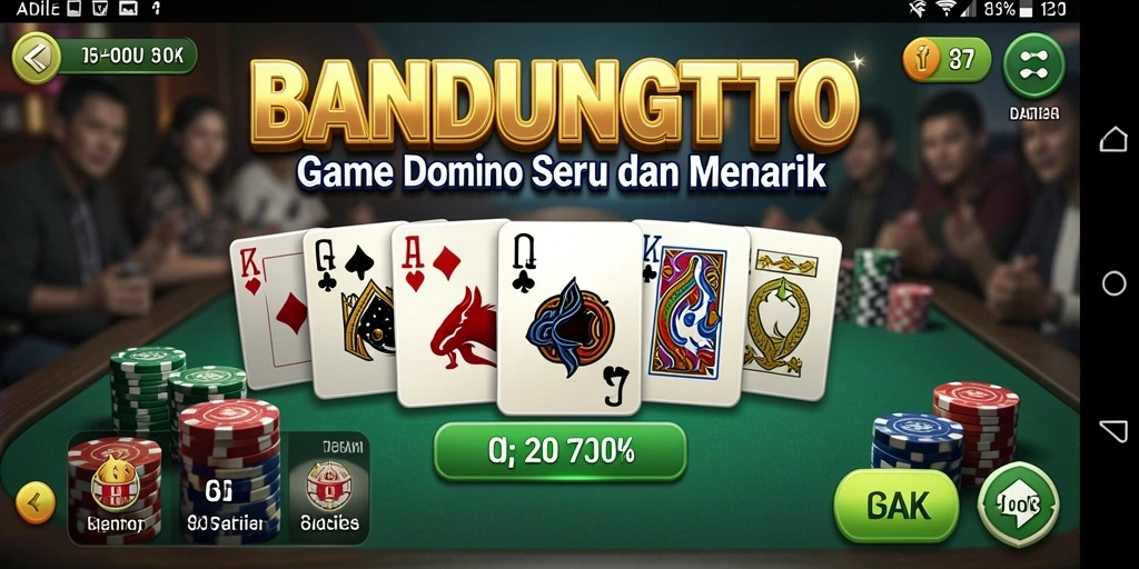 Tangkapan layar gameplay domino yang menarik dan dinamis.
