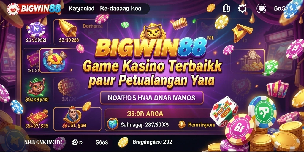 Tampilan menarik dari gameplay seru BIGWIN88 di Kasino.