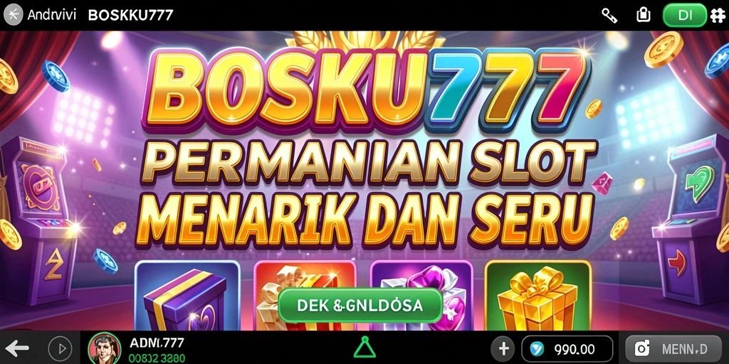Gameplay Slot BOSKU777 yang mengasyikkan dan penuh warna.