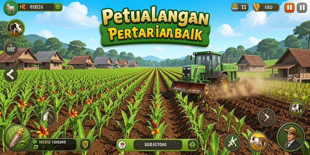 Tampilan gameplay H89 yang seru dengan aktivitas bertani.