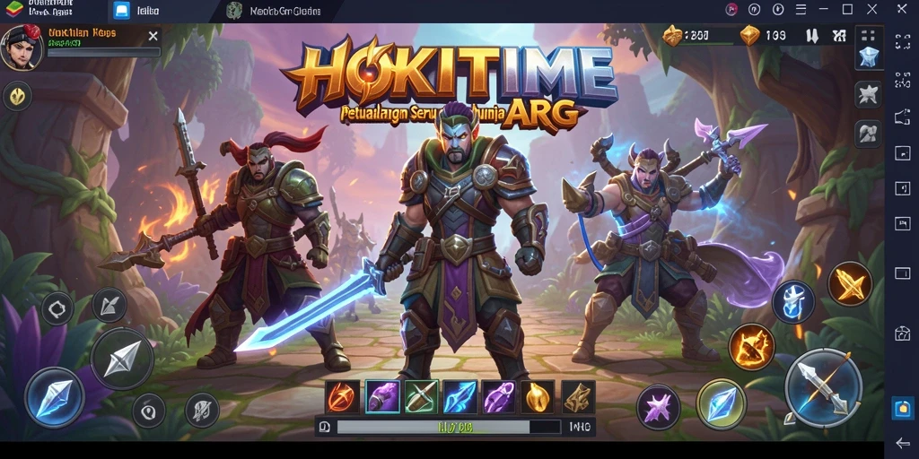 Tampilan gameplay HOKITIME dengan aksi seru dan grafis memukau.