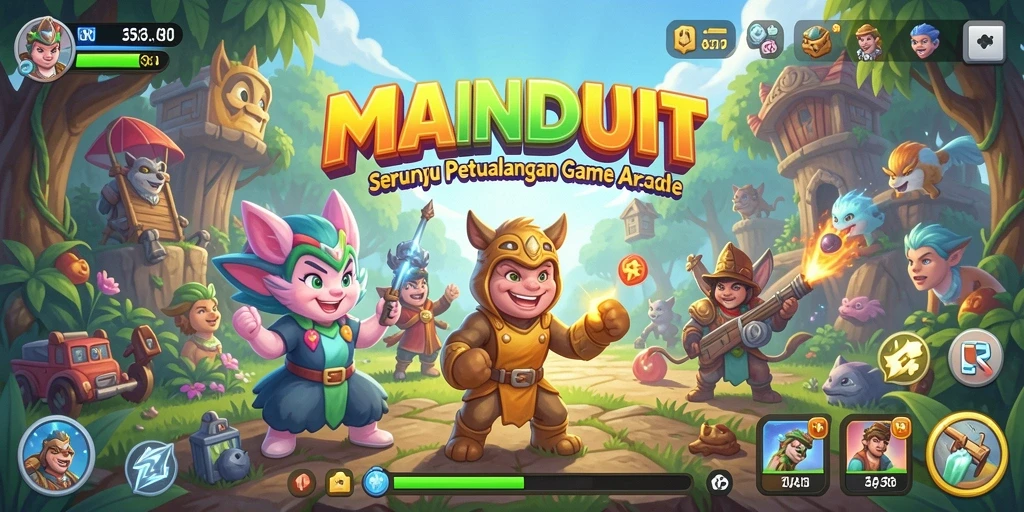 Tampilan gameplay seru dari MAINDUIT yang penuh aksi.