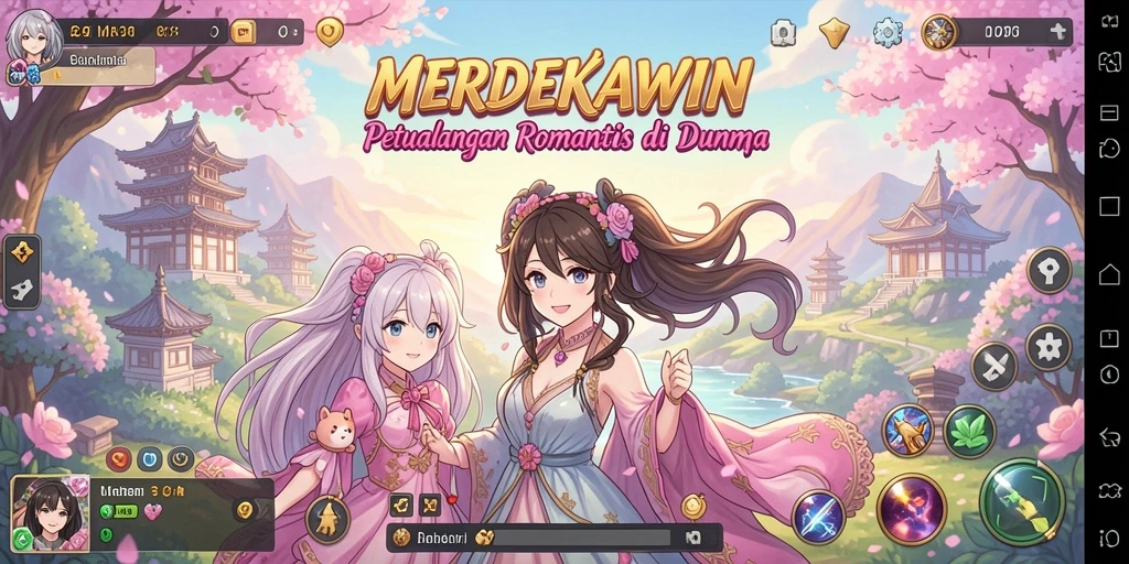 Tampilan menarik dari gameplay <strong>MERDEKAWIN</strong> yang menampilkan karakter Anime.