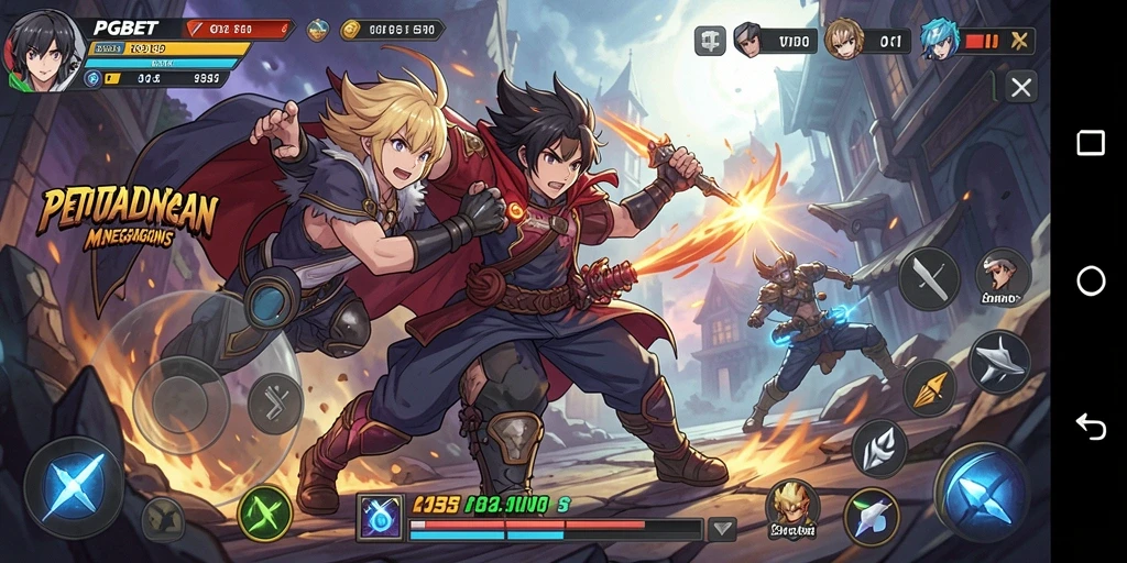 Tampilan gameplay PGBET yang memukau dengan karakter Anime.