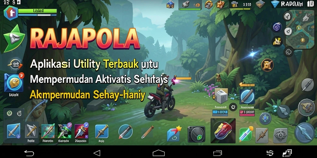 Tampilan utama RAJAPOLA yang memudahkan navigasi aplikasi Utility.