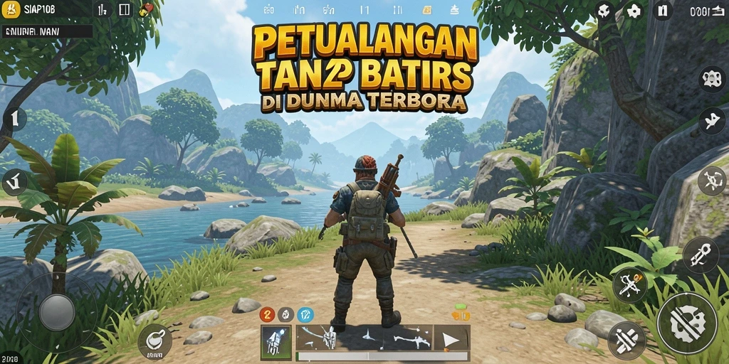 Gameplay SIAP108 yang menampilkan petualangan di dunia terbuka