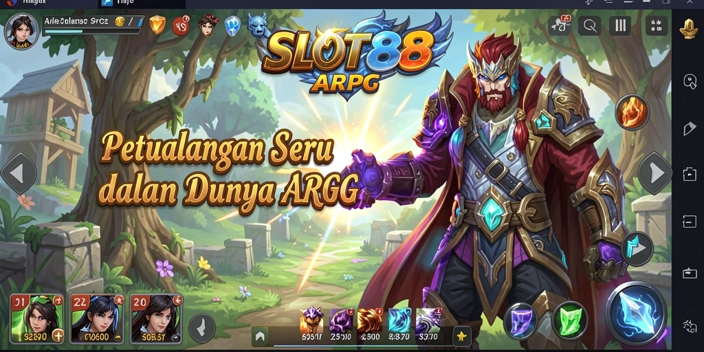 Screenshot menampilkan aksi mendebarkan dalam gameplay ARPG SLOT88.