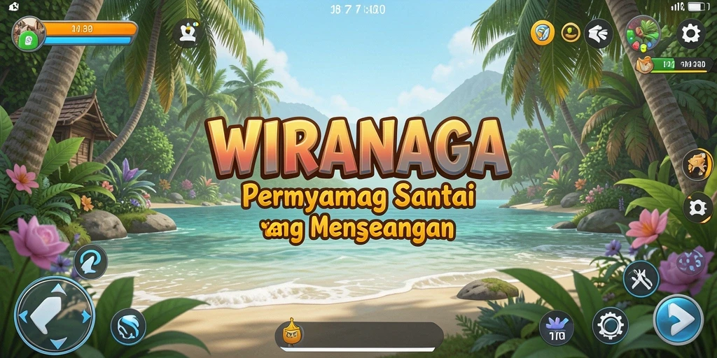 Tampilan gameplay <strong>WIRANAGA</strong> yang penuh warna dan menarik.