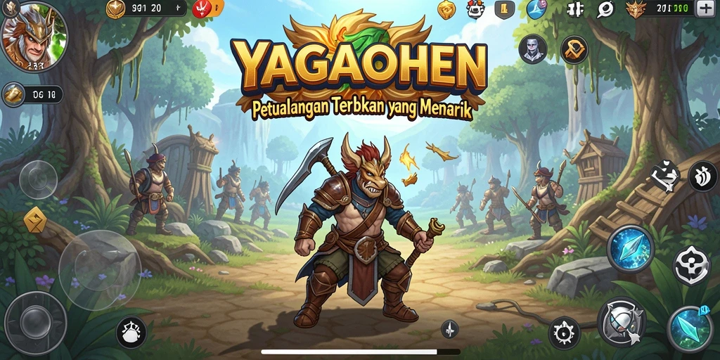 Tangkapan layar dari gameplay YAGAOHEN yang menunjukkan dunia terbuka yang luas.